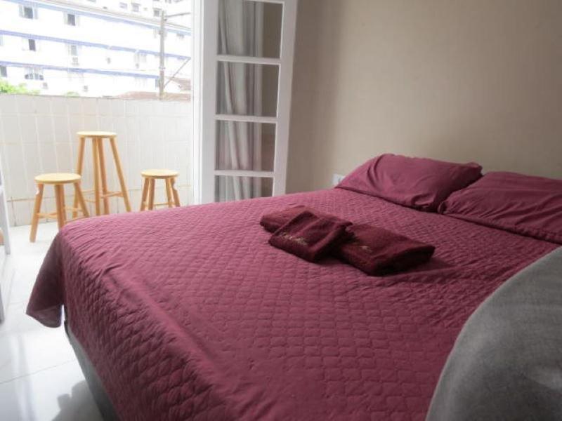 113 Canto Do Forte - 1Dorm - 200 M Da Praia E 20M Dos Bares E Restaurantes - Estacionamento Gratuito E Wi Fi , Tv A Cabo Прая-Гранди Экстерьер фото